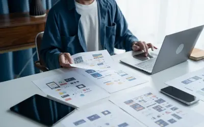 Specialist arbetar med App Store Optimization och app-strategi